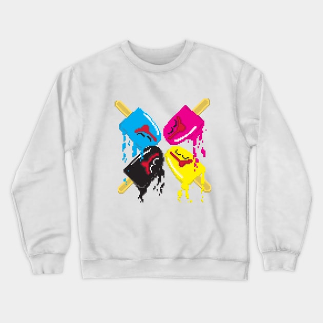 CMYK Ice Cream Crewneck Sweatshirt by RDFA